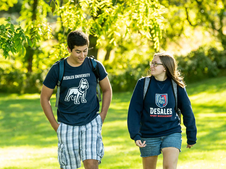 students on campus