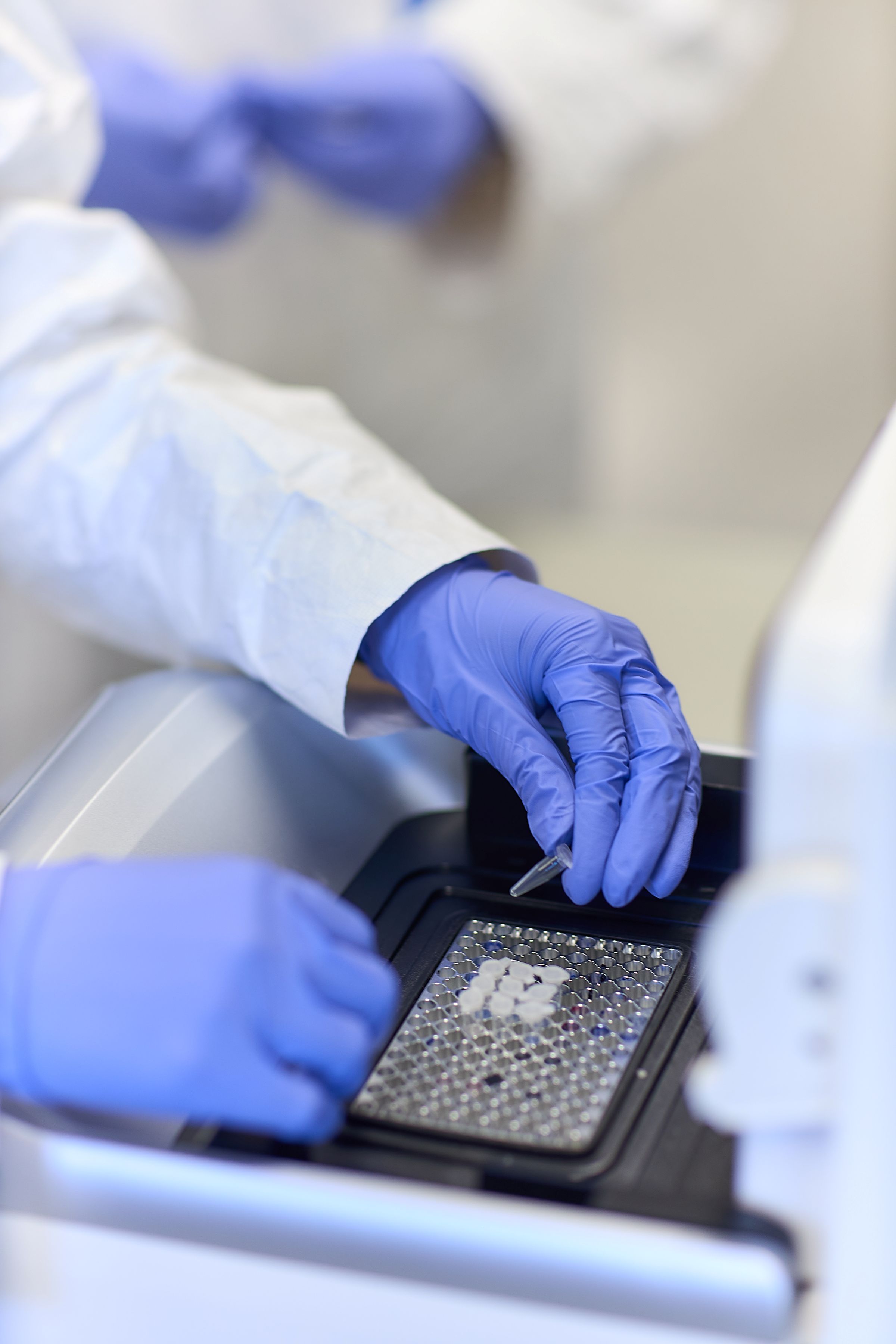 students in a lab