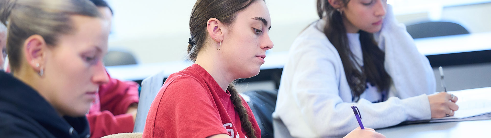students taking notes