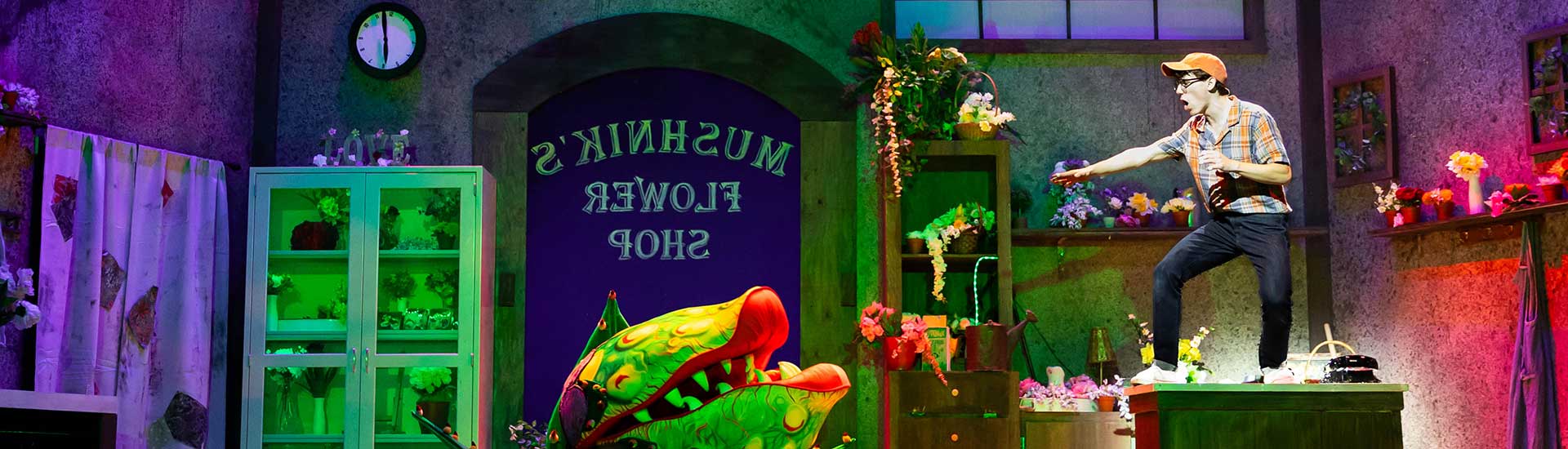 Tommy Stacherski performing in the Little Shop of Horrors